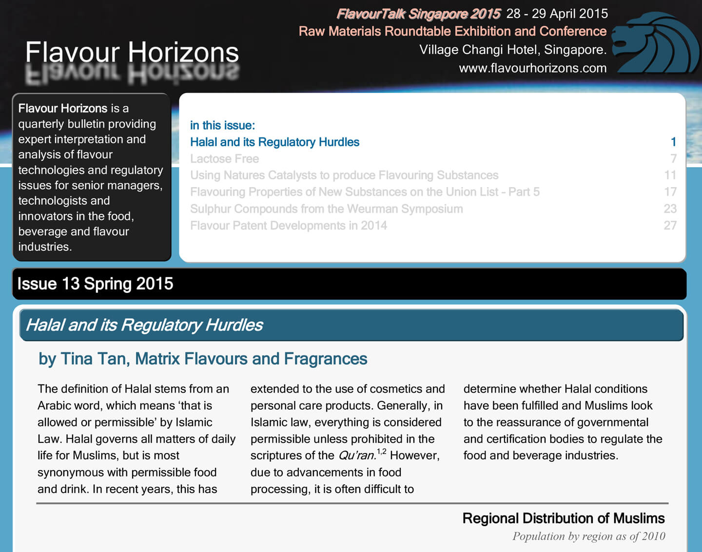 Flavour Horizons Halal