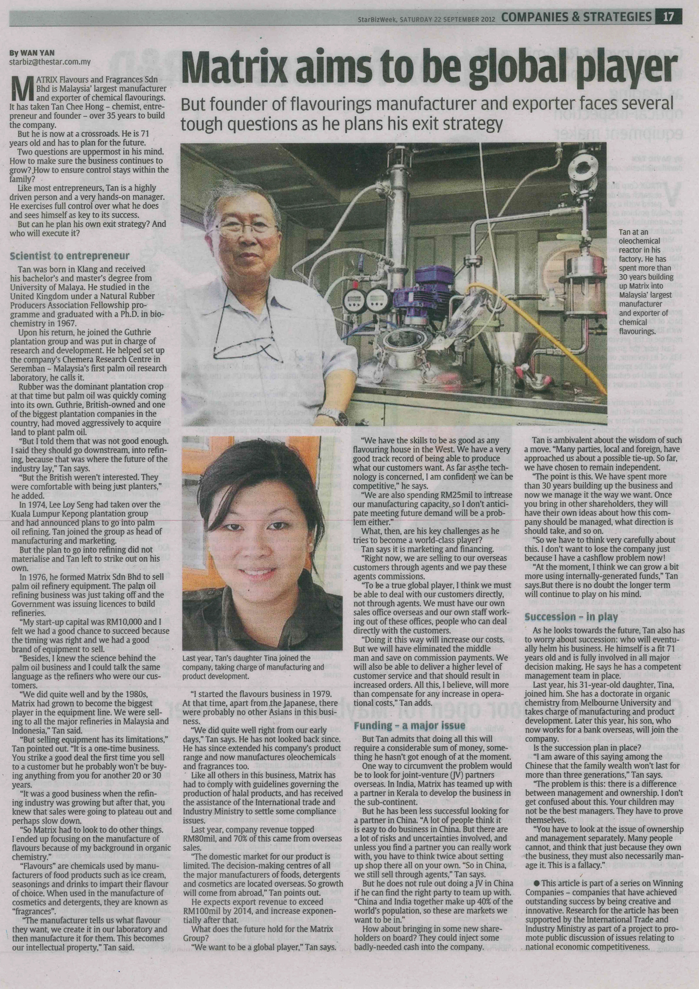 Matrix aims to be global player